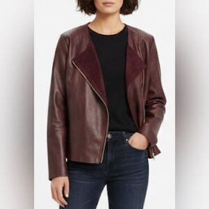 Worthington Light Weight Faux Leather Moto Jacket, Size M